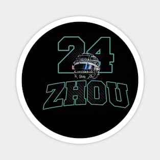 Zhou Guanyu 24 Helmet Magnet